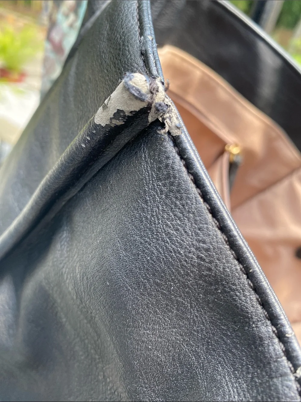 Vintage J Crew Black Tote with Dual Handles